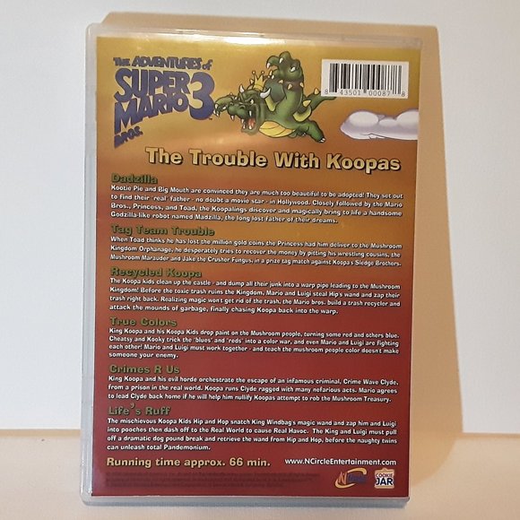 The Adventures of Super Mario Bros 3: The Trouble with Koopas DVD - Picture 2 of 3